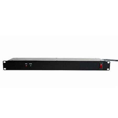 Ezgeneration PDU, Rack Mounted, 5-15R, 6 ft., Black EZ131543